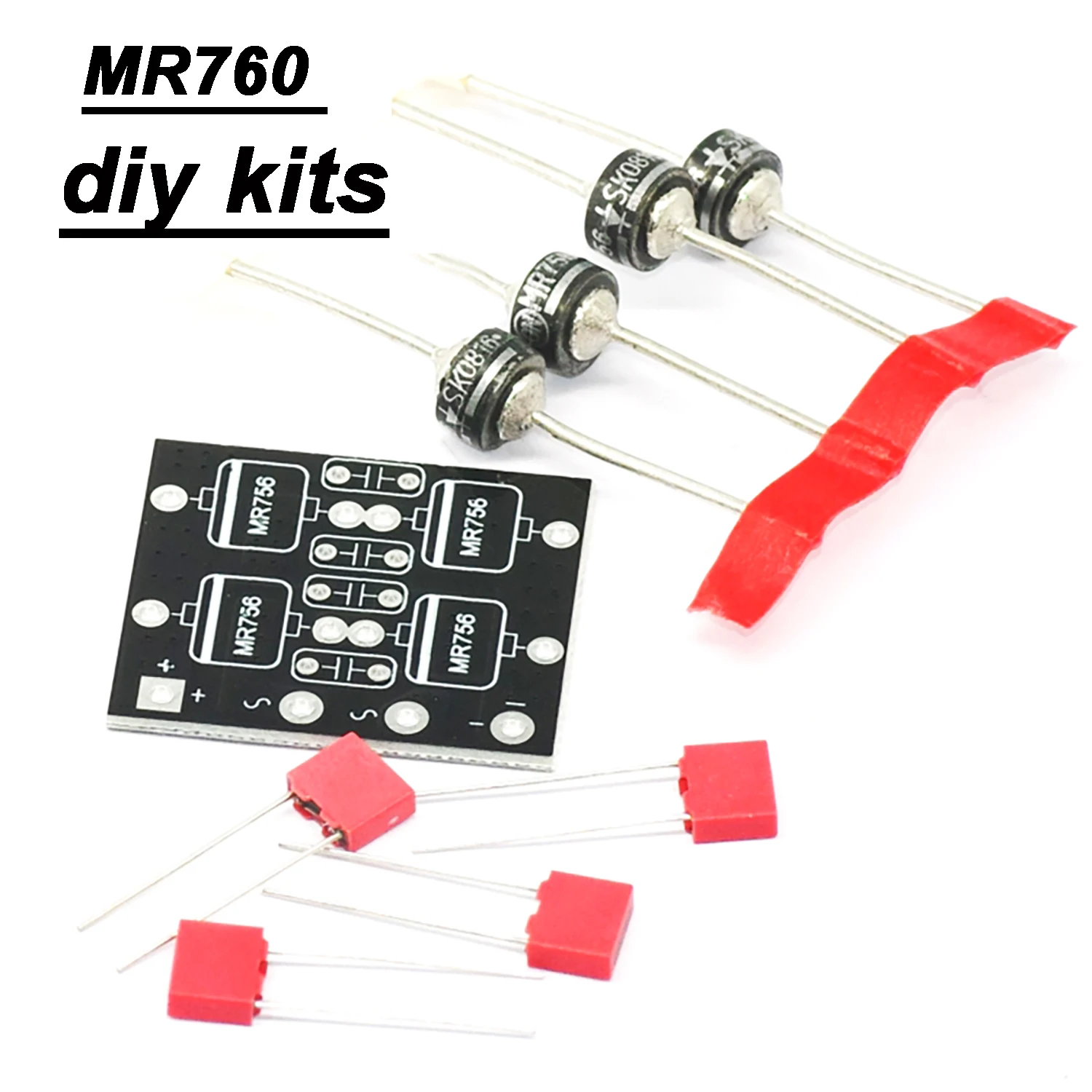 Puente rectificador de alta velocidad MR756/MR760, 12A, 600V, puente rectificador de recuperación rápida, pila para fuentes de alimentación de Audio Hi-Fi D25XB60 - imagen 4