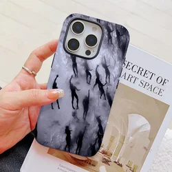 Funda iPhone 11-16 Pro Max Magnética Graffiti Arte Horror Doble Capa