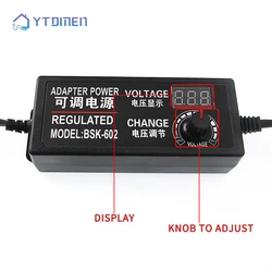 Fuente de Alimentación Ajustable 3V-24V con Pantalla LED