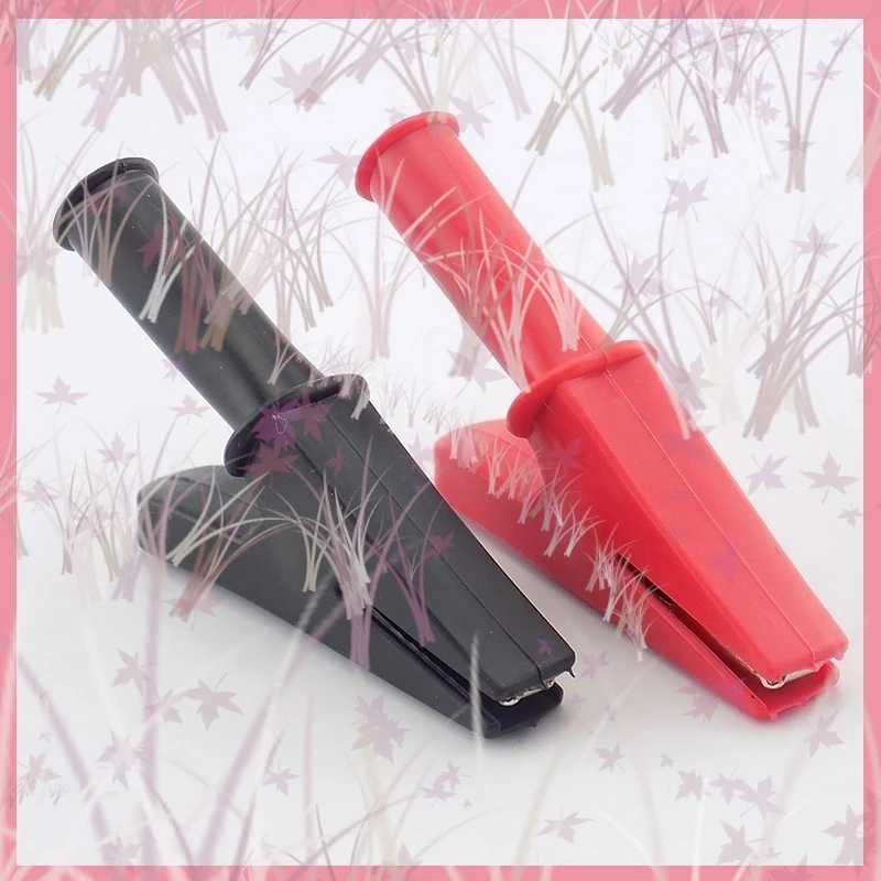 Conector de clavija Banana de 4mm, Clip de cocodrilo de 10mm, prueba de sonda, Cable eléctrico de Color negro y rojo, enchufe de cocodrilo, Clips de cocodrilo aislados - imagen 4