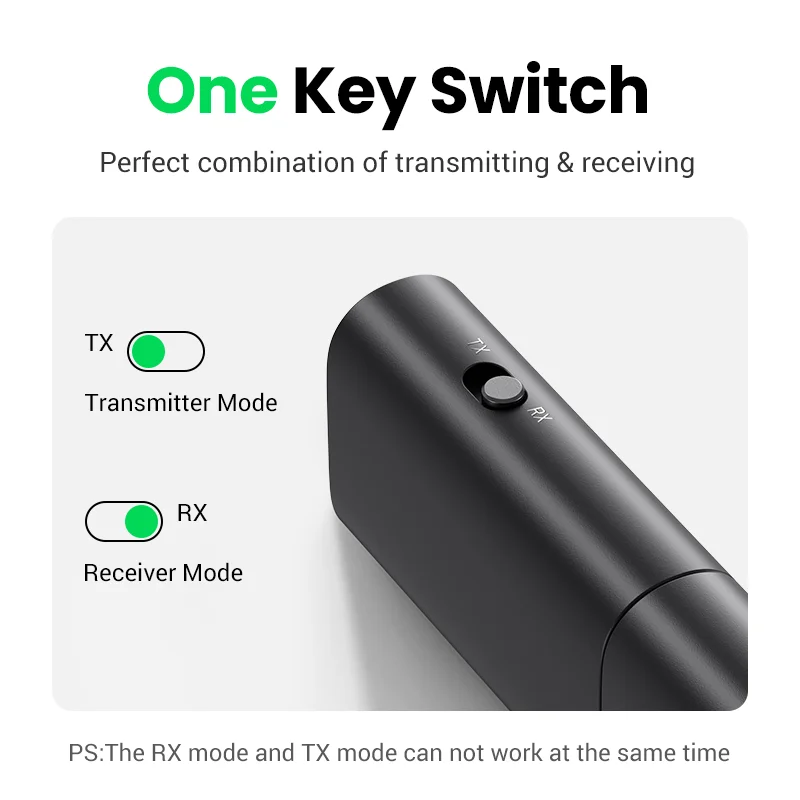 UGREEN 2 en 1 Bluetooth adaptador de coche Bluetooth 5,1 transmisor estéreo receptor inalámbrico 3,5mm Aux Jack adaptador coche Kit micrófono - imagen 3