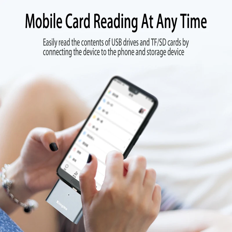 UTHAI-lector de tarjetas móviles BMU008 tipo c, periférico de conexión de tarjeta SD/TF de alta velocidad, multifunción, Android, Otg, USB 3,0, todo en uno - imagen 2