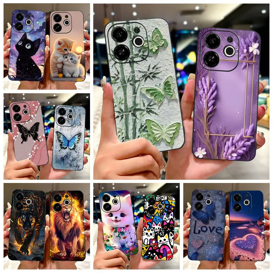 Para Tecno Spark 30C 5G funda KL8H funda pintada de lujo Coque para Tecno Pop 9 KL4 funda de teléfono para Tecno Spark 30 5G KL8 Fundas suaves