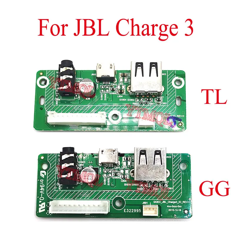 Para JBL CHARGE3 USB 2,0 conector de placa de alimentación de Audio para JBL Charge 3 GG TL Altavoz Bluetooth puerto de carga Micro USB - imagen 2