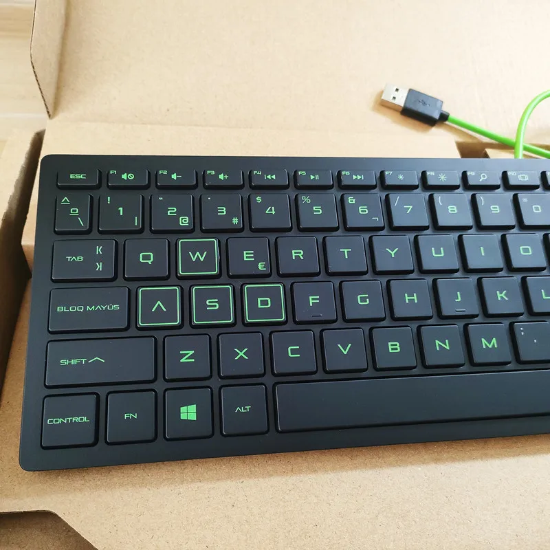 Kit de teclado y mouse con cable USB de diseño español para HP TPC-P001K TPC-P001M - imagen 3