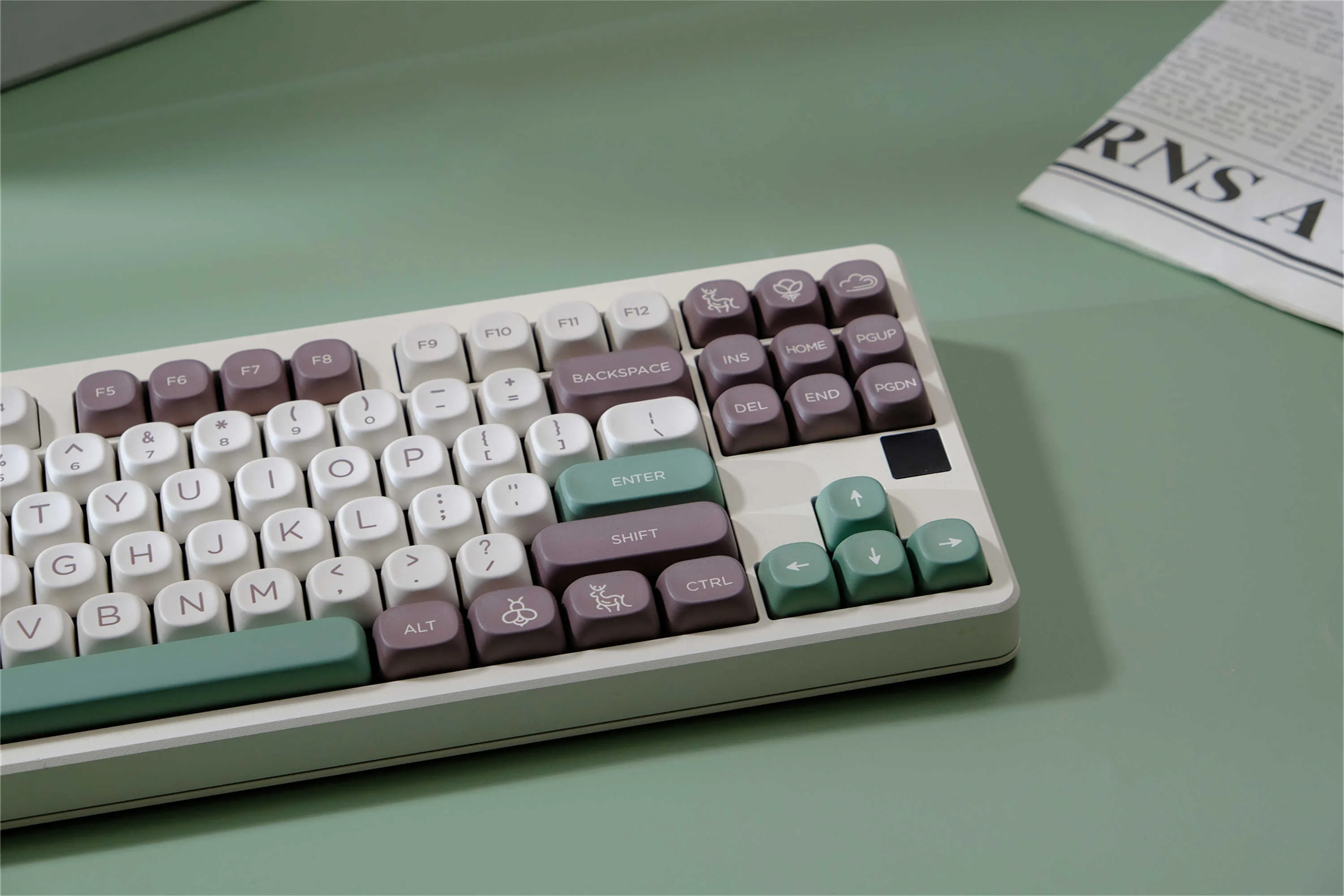 Juego de teclas Big Bear, 126 teclas, teclas de Material PBT, perfil MOA XOA, DYE-SUB para interruptor MX, teclas de teclado mecánico - imagen 5