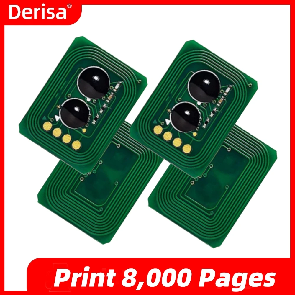 Chip de 8 Uds para cartucho de tóner OKI C610 C610dn 44315304 44315303 44315302 44315301   EE.UU.; 44315308 44315307 44315306 44315305   UE - imagen 3