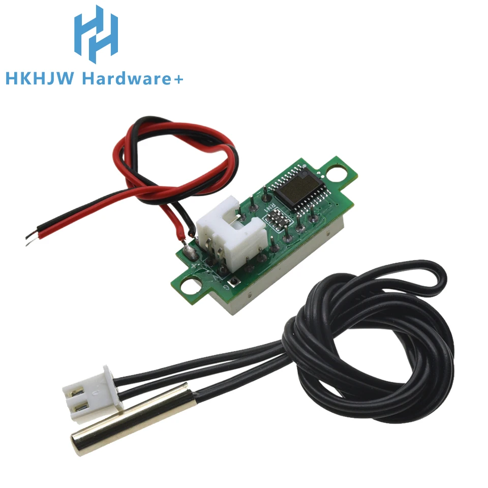 Módulo de pantalla de termómetro digital LED de 0,28" CC 4-28 V, sonda de metal NTC resistente al agua, rojo/azul/verde/amarillo/blanco - imagen 2