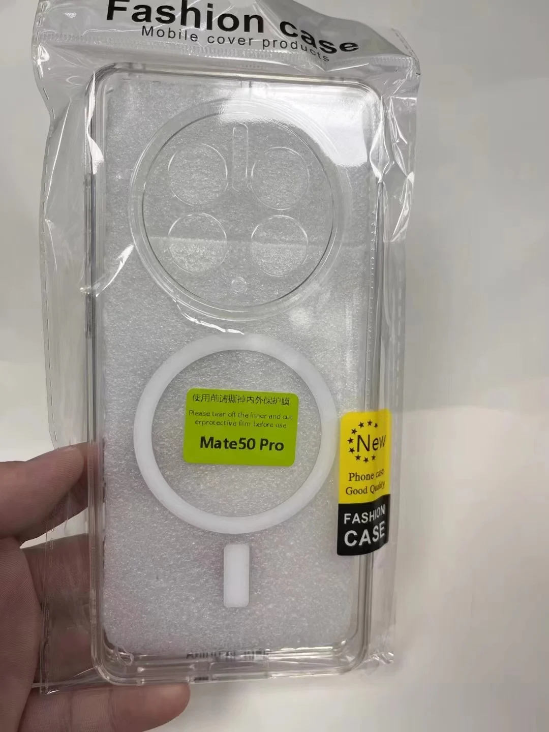 Funda para Mate 50 Pro para Magasfe, carga inalámbrica magnética, parachoques suave, cubierta transparente dura a prueba de golpes para Huawei Mate50 Pro 50Pro - imagen 4