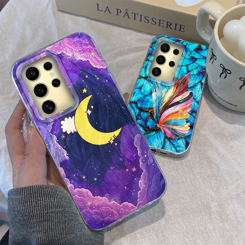 Funda para Samsung Galaxy A56 S24 S25 Plus Ultra A15 A25 A55 A35 A16 A26 A36 5G funda de teléfono Graffiti nuevos patrones de amor rosa parachoques - imagen 5