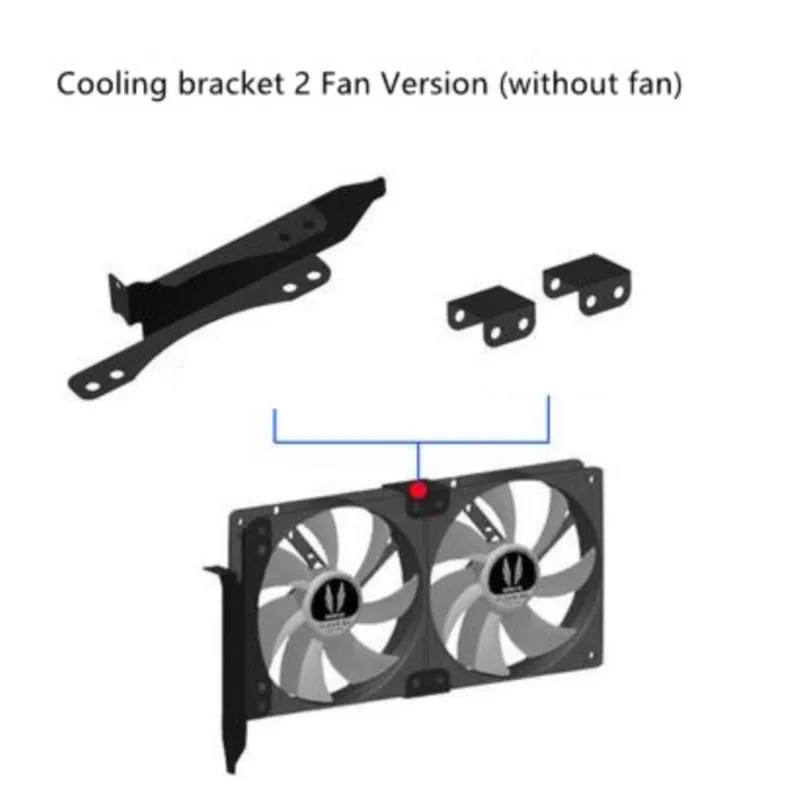 Soporte de refrigeración para ventilador PCI bit, accesorio para tarjeta de vídeo, 9cm, 12cm - imagen 5