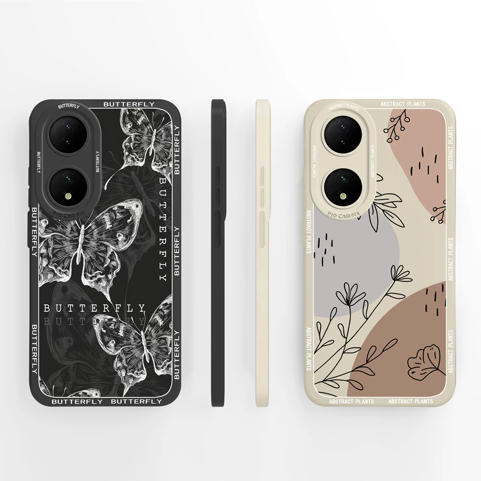 Funda de pintura al óleo para Vivo Y100 Y100i, Funda de silicona líquida suave anticaídas de cobertura completa para Vivo Y 100 4G 5G, fundas traseras para teléfono - imagen 3
