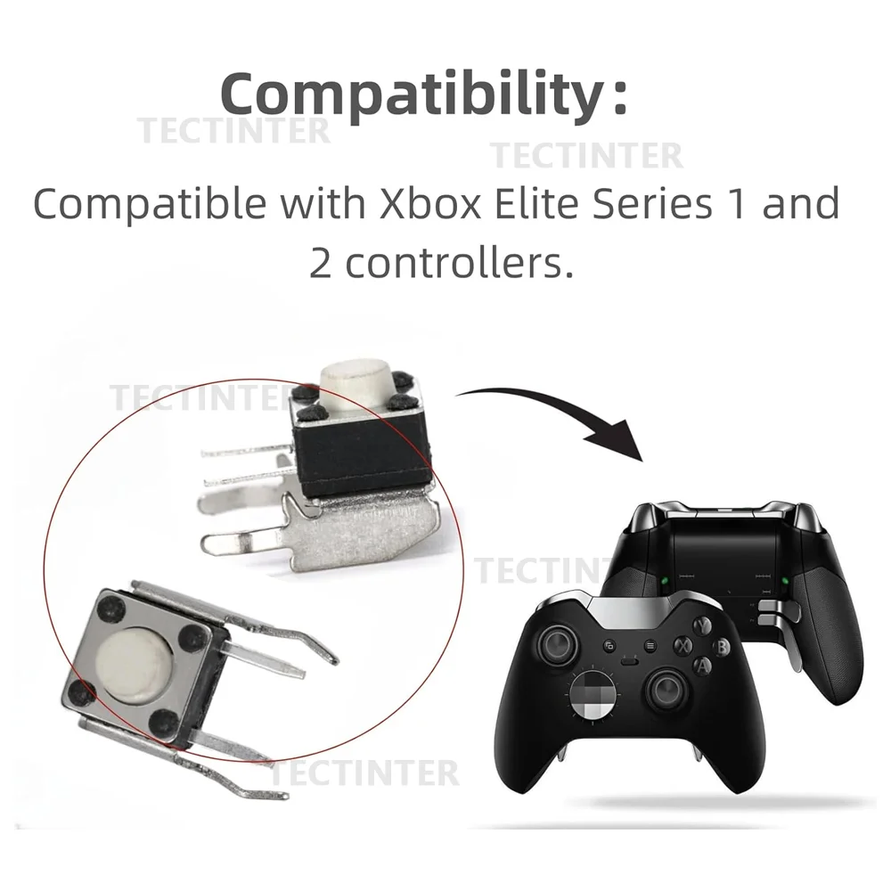 10-50 Uds RB LB botón de parachoques interruptor táctil para Xbox Series X/S Xbox One S/X Elite controlador reparación piezas de repuesto - imagen 3