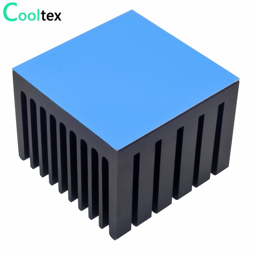 Disipador de calor de aluminio, radiador de refrigeración para Chip electrónico LED con cinta conductora térmica de doble cara, 40x40x30mm, 5 unidades - imagen 5