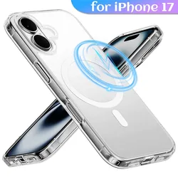 Funda MagSafe transparente para iPhone 17/17 Pro/Air/Pro Max