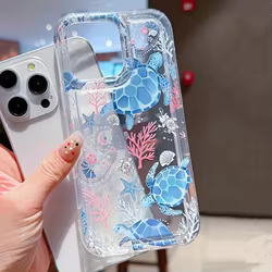 Funda Samsung Tortuga Oceánica Transparente A54 A55 S24 Ultra Antigolpes