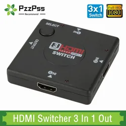 Conmutador HDMI 3 Puertos – Selector Automático para TV y Consolas