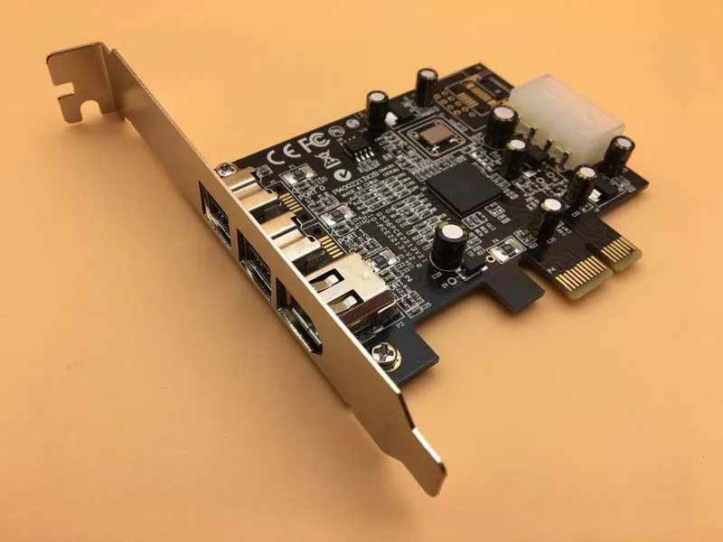 Tarjeta de captura TI2213, Chipset PCI-E a 2 puertos 1394B + 1394A, tarjeta de captura de vídeo HD DV, FireWire 1394, unidad gratuita con Cable, 800 - imagen 2