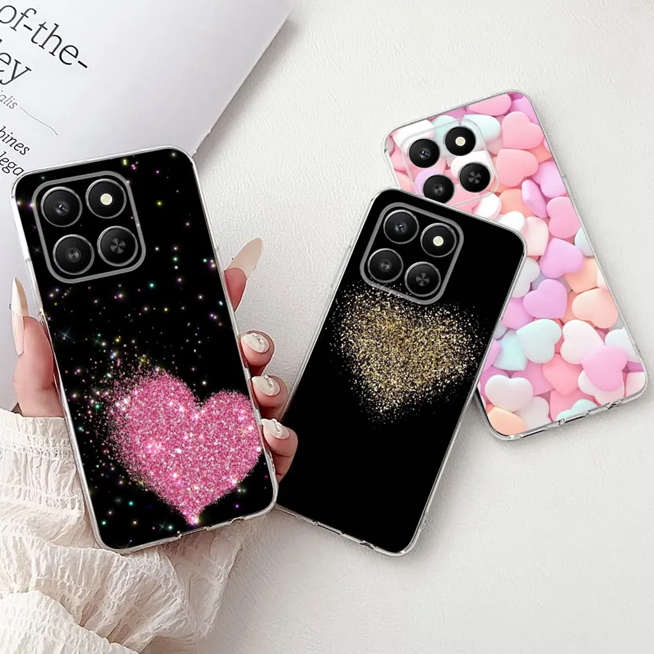 Funda trasera de silicona suave y delgada con lazo de gato de dibujos animados para Honor X7d de 6,77 pulgadas para Honor Play 10T Funda HonorX7d 4G Coque - imagen 3