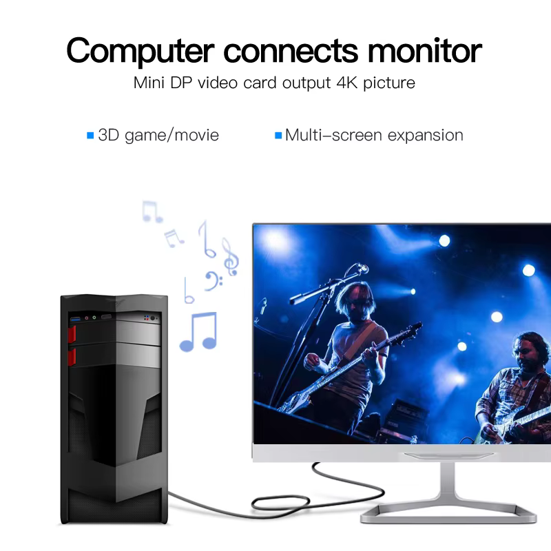 Vention Mini DisplayPort a DP Cable para MacBook Pro y Air Premium - imagen 2