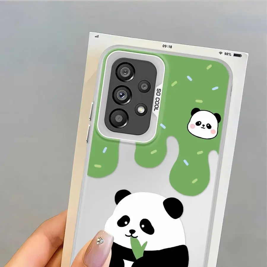 Funda para Samsung Galaxy S22 S25 S24 FE S20 Plus Note 20 Ultra S23 S21 S23 funda trasera para teléfono lindo Panda - imagen 2