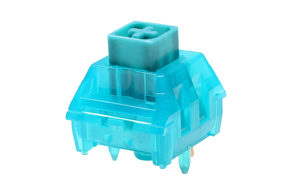 Kailh BOX interruptor de Jade de medianoche para juegos, Teclado mecánico MX Stem, 5 pines, PC, interruptores azules Clicky como caja blanca - imagen 2