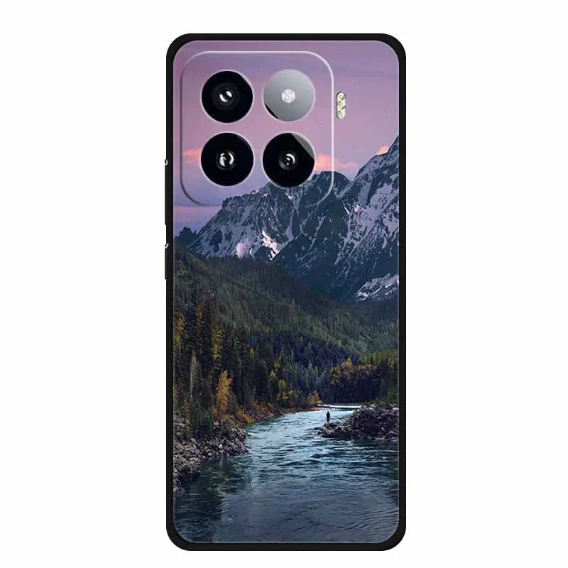 Para Xiaomi 15 Pro 5G Funda Original de silicona suave TPU fundas de teléfono para Xiaomi15 paisaje a prueba de golpes Protector de contraportada Linda Funda - imagen 5