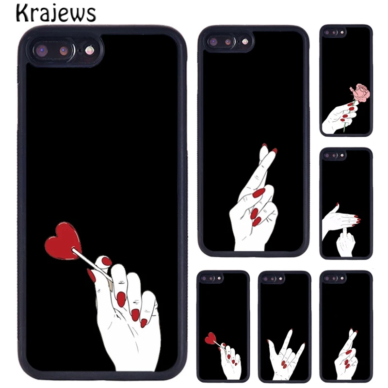 Krajews-funda de teléfono con signos divertidos para iPhone 17 Air 16 15 14 plus 11 12 13 Pro Max, código básico de chica