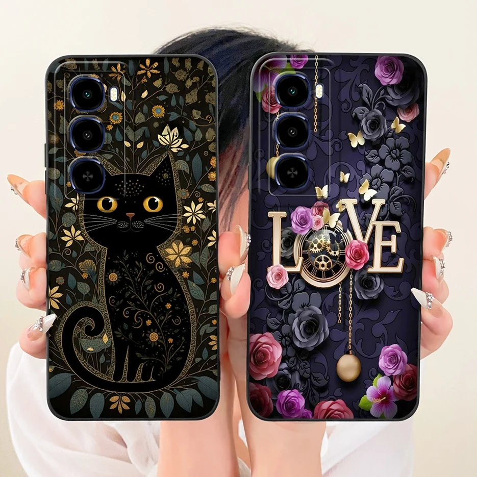 Para Itel City 100 funda C671L lindo dibujo animado nuevo caramelo pintado cubierta a prueba de golpes suave TPU funda de teléfono para Itel City 100 City100 Shell - imagen 5