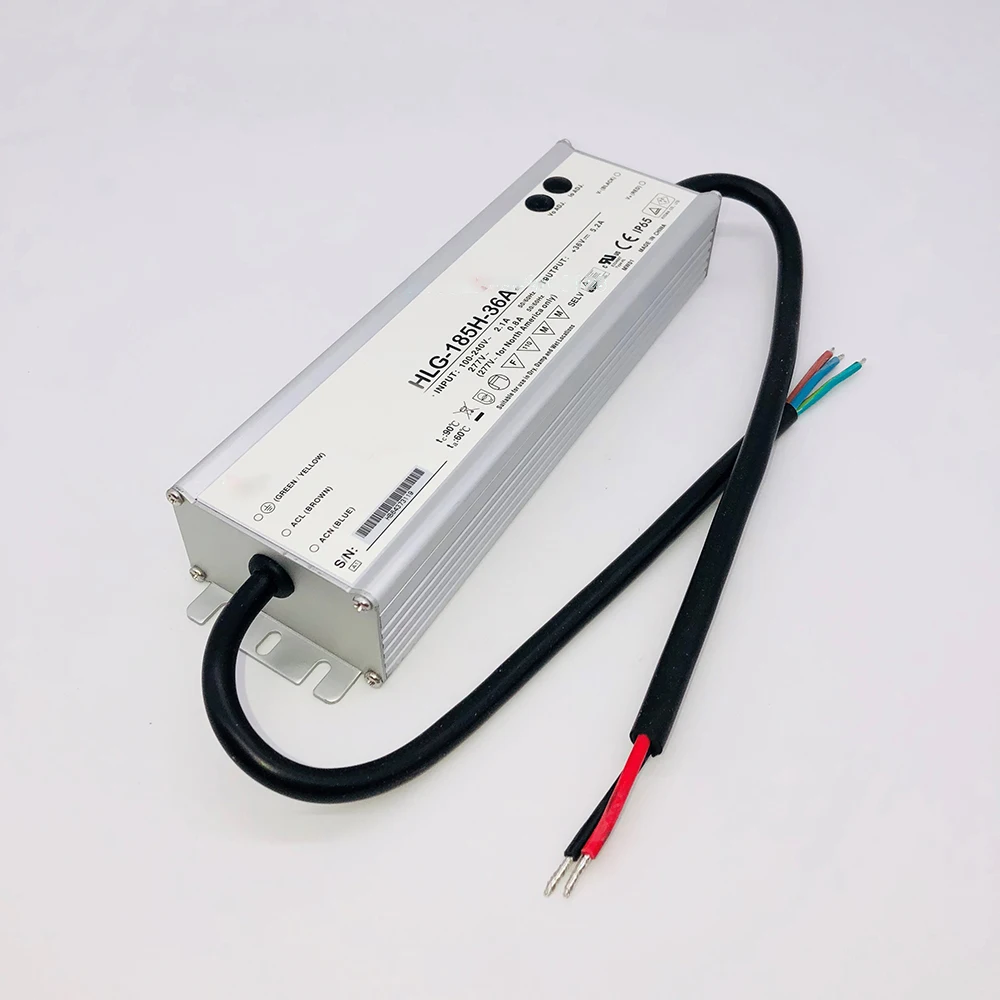 Producto de control industrial HLG-185H-36A 185W 36V5.2A Fuente de alimentación impermeable Lámpara de calle LED WELL PSY - imagen 2