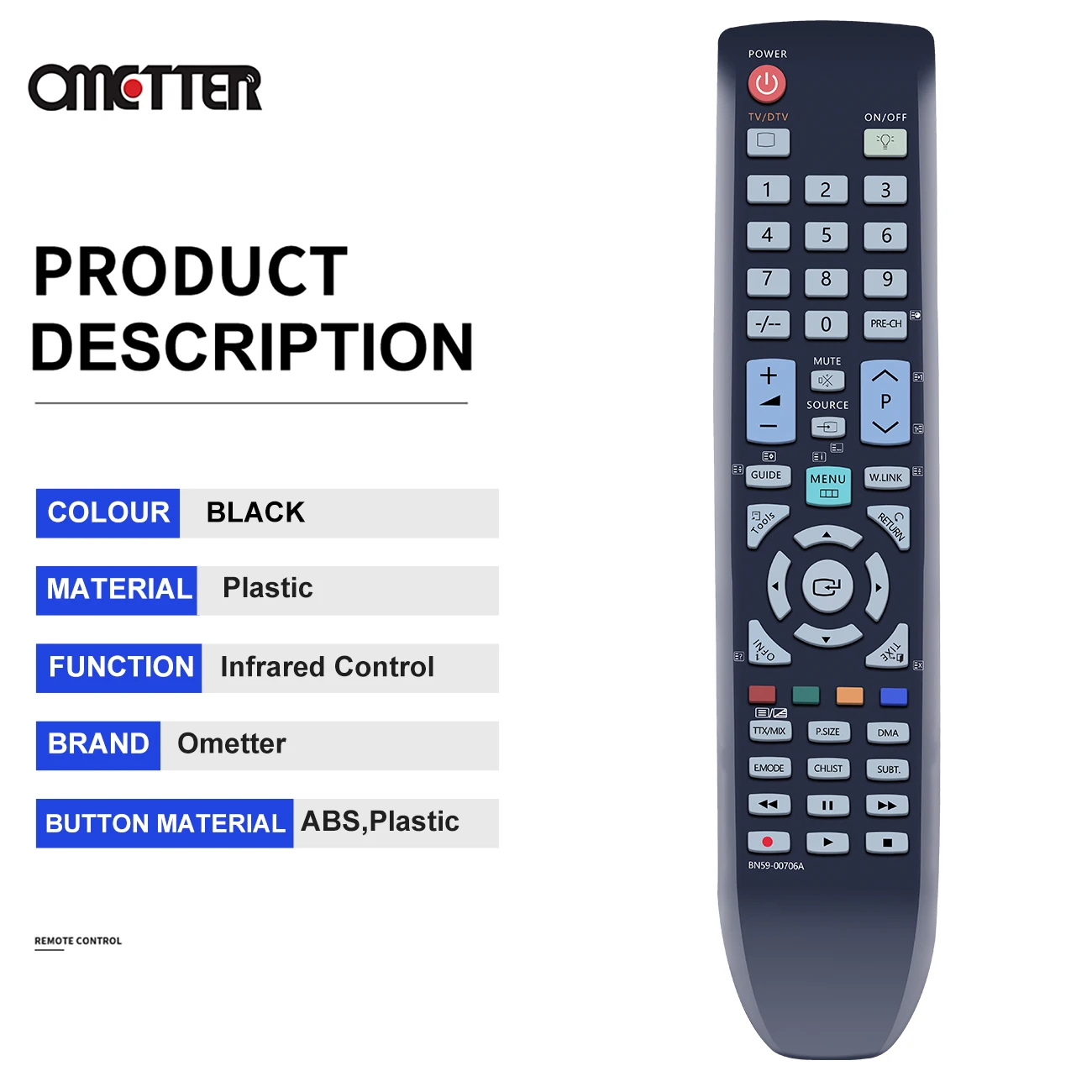 Nuevo BN59-00706A para Samsung Smart TV Control remoto LE32A656 LE37A696 LE40A615 LE46A696M1W - imagen 4