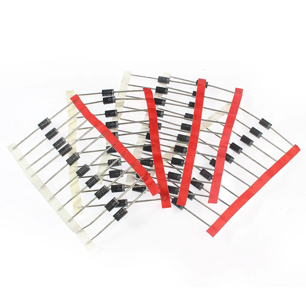 50 Uds diodo Schottky SR3100 SR3200 SR560 SR5100 SR5200 Kit de diodos componentes electrónicos - imagen 5