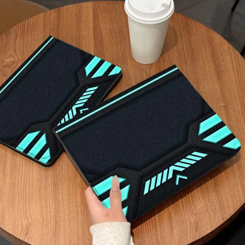 Patrones geométricos de metal para Xiaomi Redmi Mi Pad 2 4 5 6 6s 7 8 11 12,5 12,4 11,2 8,7 SE Pro Plus Max funda para tableta