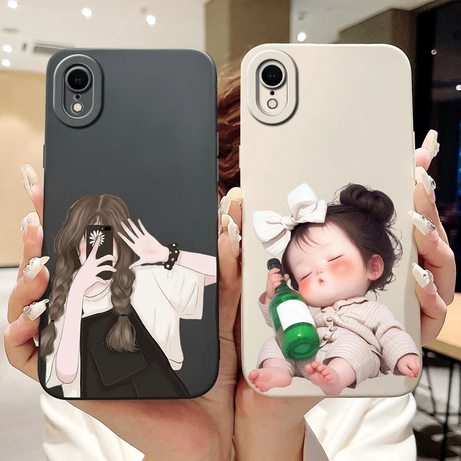 Para Apple iPhone X funda iPhone XR elegante caramelo pintado cubierta a prueba de golpes funda de teléfono para iPhone XS Max iPhoneX iPhoneXR bolsas suaves - imagen 5