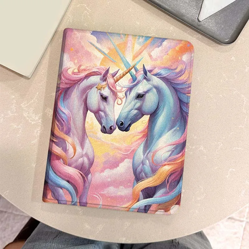Caballo colorido arte Popular para Samsung Galaxy Tab S9 S10 S6 S7 S8 FE Plus Lite pulgadas funda plegable para tableta - imagen 5