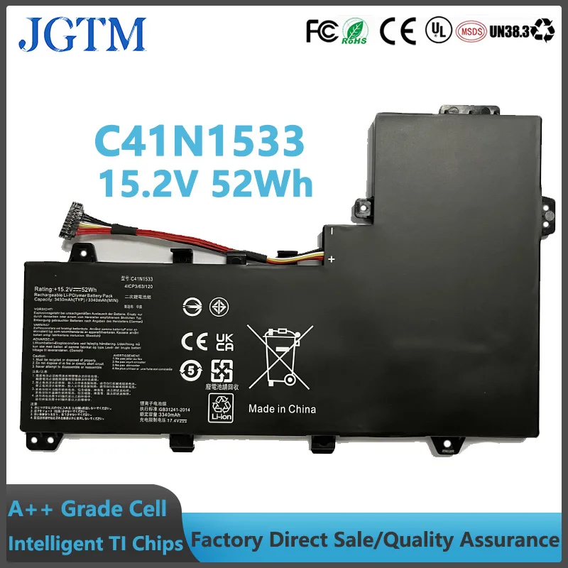 C41N1533 15,2 V 52Wh batería del ordenador portátil para Asus Q524U Q534U Q524UQ Q524UQK Q534UX Q534UXK Q504UQ Q504UX ZenBook Flip UX560UQ batería