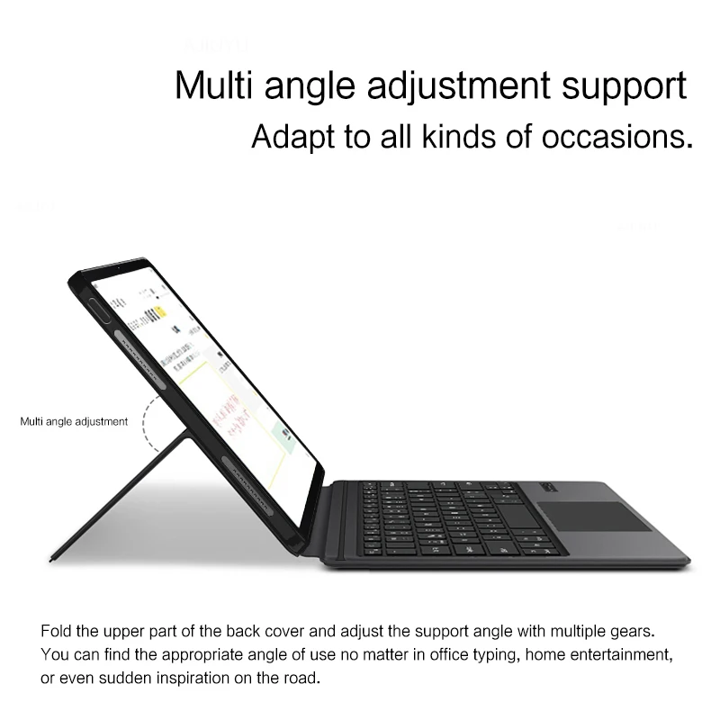 AJIUYU-teclado mágico inalámbrico para Xiaomi Pad 6S Pro, funda de 12,4 pulgadas para Mi Pad 6S Pro, 12,4 ", 2024 - imagen 3
