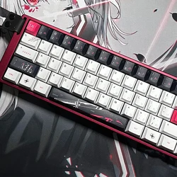 131 teclas Yuki Aim Anime Keycaps dibujos animados PBT Keycap Cherry Dye-sub Keycaps Japón tapa de llave para tapas de teclado mecánico
