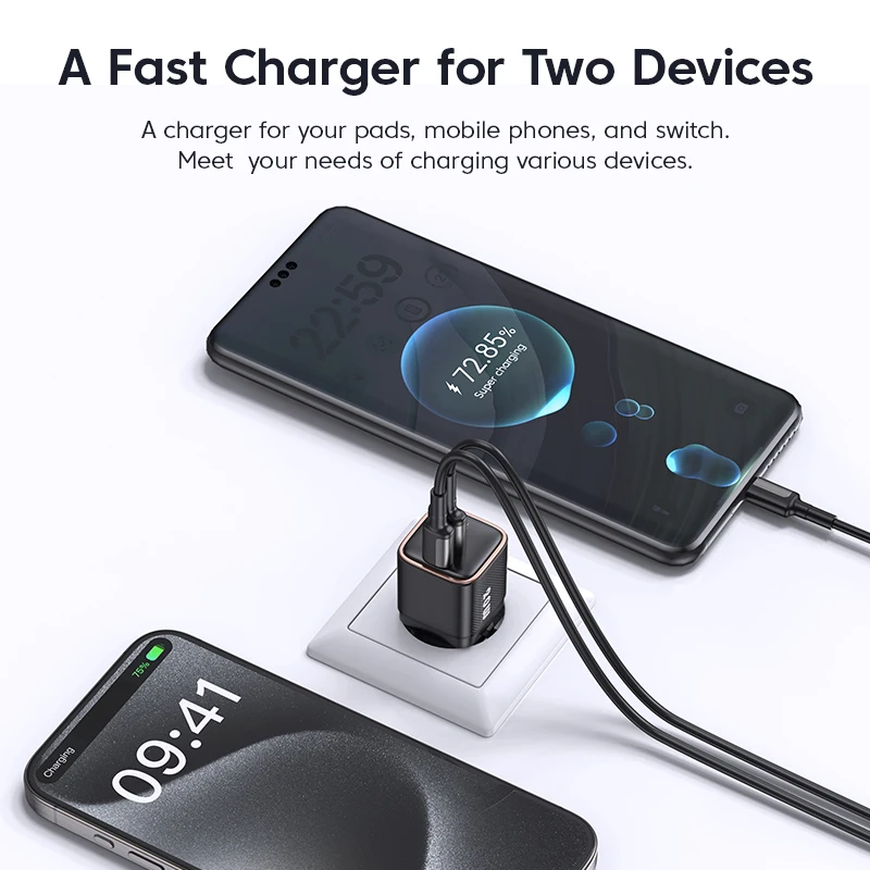 KUULAA-cargador USB tipo C GaN de 20W, carga rápida PD para iPhone 16, 15, 14, 13, 12 Pro Max, QC 3,0, Huawei y Xiaomi - imagen 2