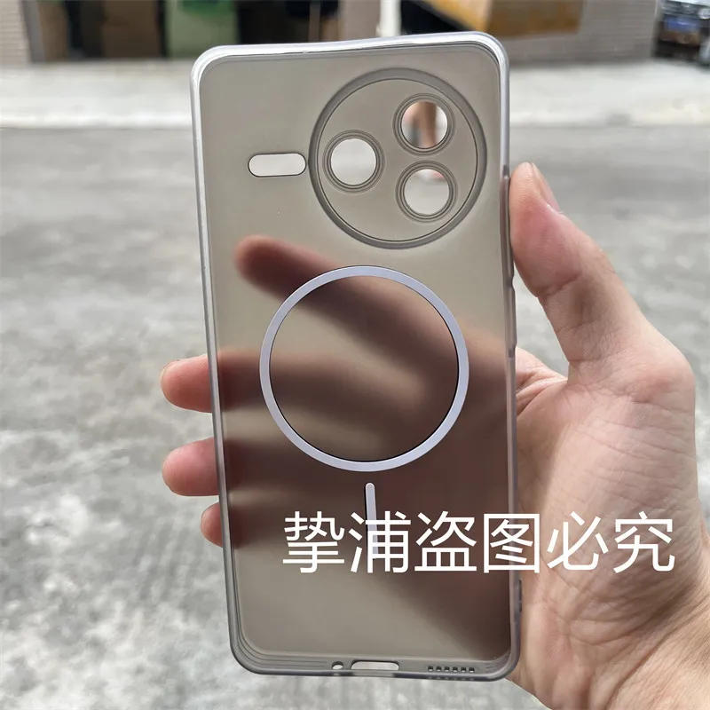 Funda magnética para POCO F7 Ultra F6 X6 Pro Ice Fog TPU suave mate semitransparente ligera cubierta a prueba de golpes para POCO F7 Pro - imagen 2