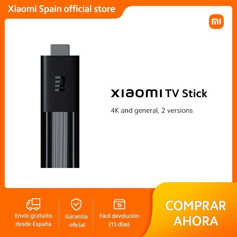 Oficial |   Mi TV Stick UE, Android TV 9.0 HDR, Asistente de Google, Smart Cast
