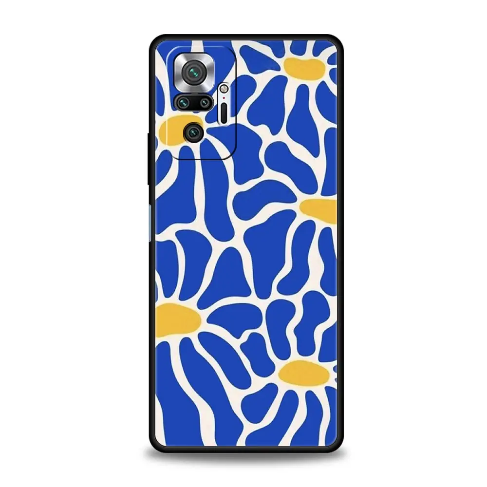 Funda de teléfono para Xiaomi Redmi Note 14 13 12 5G 11 10 Pro Plus 4G 9S 9 14C 13C 12C 10C 9C 9A cubierta suave de TPU mercado de flores abstractas - imagen 4
