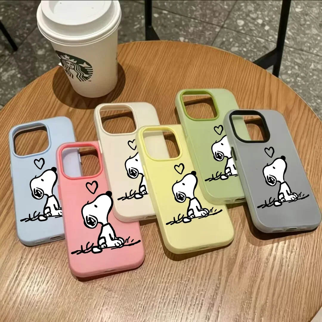 Funda de teléfono bonita Snoopy Love Candy Y2K para Realme 14 12 11 Note 70 C75 C71 C55 C53 C63 C21Y C20 C11 C12 C15 cubierta mate suave Sh