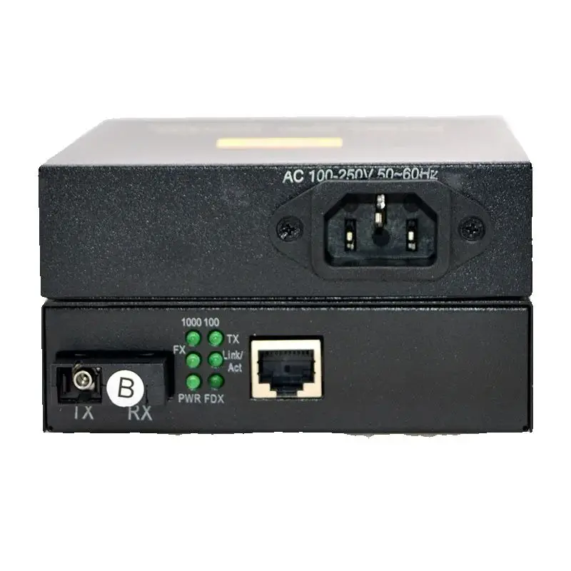 1 par 4100AB Gigabit monomodo transceptor de fibra única convertidor fotoeléctrico fibra Ethernet convertidor de medios al mejor precio - imagen 5