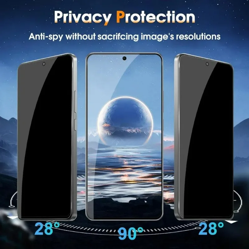 Protector de pantalla de privacidad para Honor Magic 7 6 Pro 6 Lite 5 Lite 300 200 Pro 200 Lite 90 Smart 100 Pro Glass, 2 uds. - imagen 4