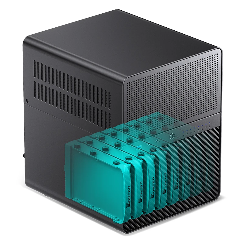 JONSBO N3 Mini NAS Case ITX Mini Aluminio con Soporte de Placa de Acero Enfriador de CPU de 130 mm Dos ventiladores de 100 × 25 mm son estándar - imagen 2