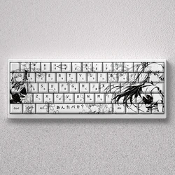 Asuka Keys Keycaps PBT para Teclado Mecánico, Perfil Cherry Anime