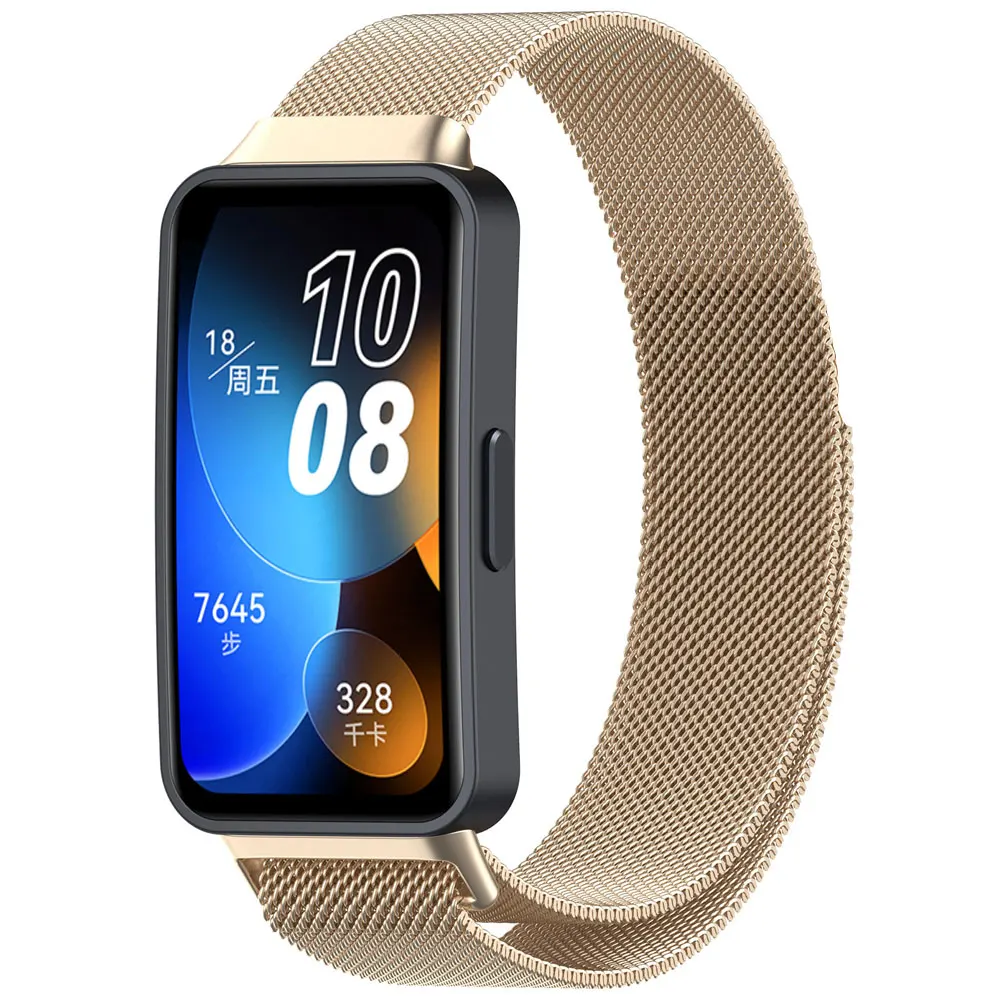 Correa de reloj Milan con bucle magnético para Huawei Band 10, pulsera inteligente de repuesto para Huawei Band 9 NFC/8/10, correa de Metal - imagen 4
