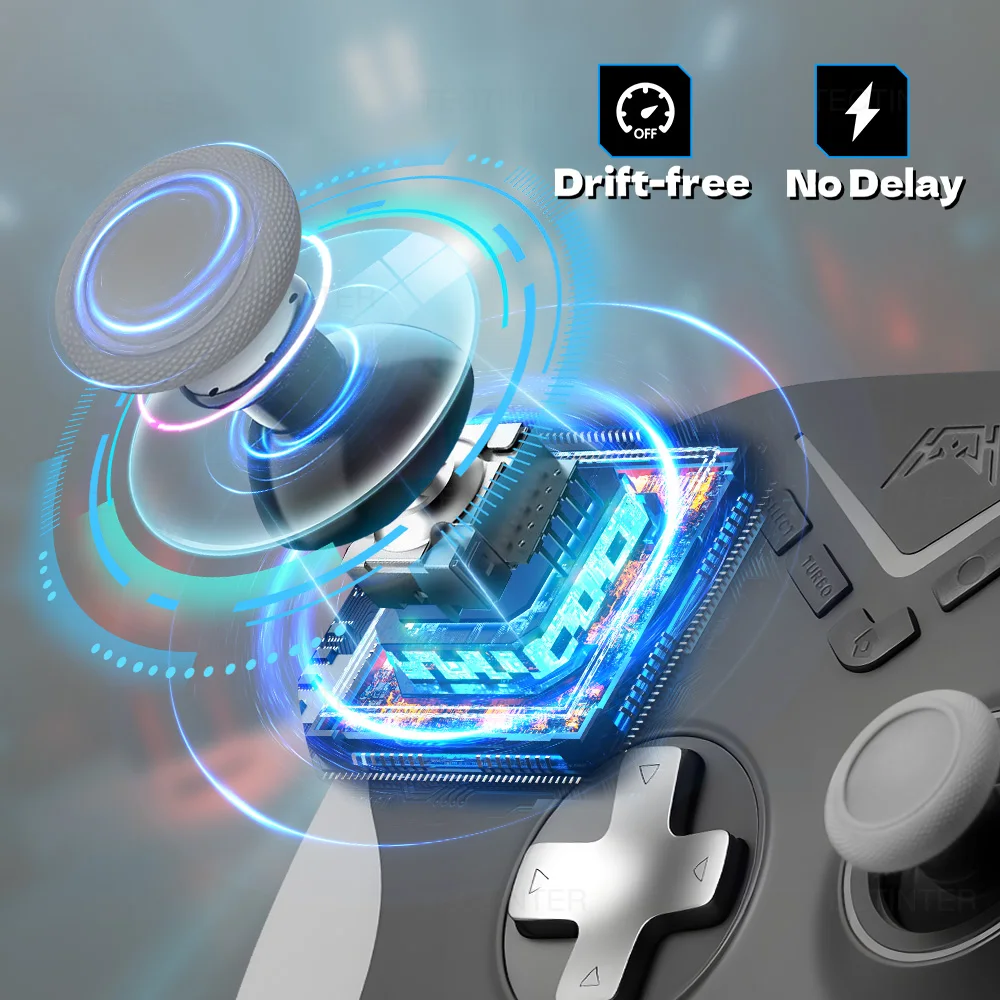 Mando inalámbrico Bluetooth para Nintendo Switch 2/PS4/PS3, controlador para controles de PC con Joystick de efecto Hall para Andriod/IOS - imagen 4