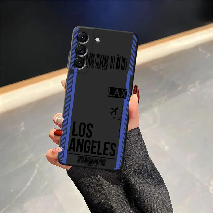 Funda de teléfono suave negra con paso de embarque creativo para Samsung Galaxy A10 A12 A06 A04 A70 A30 A15 A05 A17 A20 A13 A50 A40 A16 - imagen 3